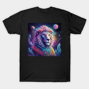 Majestic Nocturnal Predator in the Celestial Wilderness T-Shirt